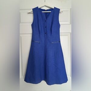 Elie Tahari Blue Sleeveless Dress Size 2